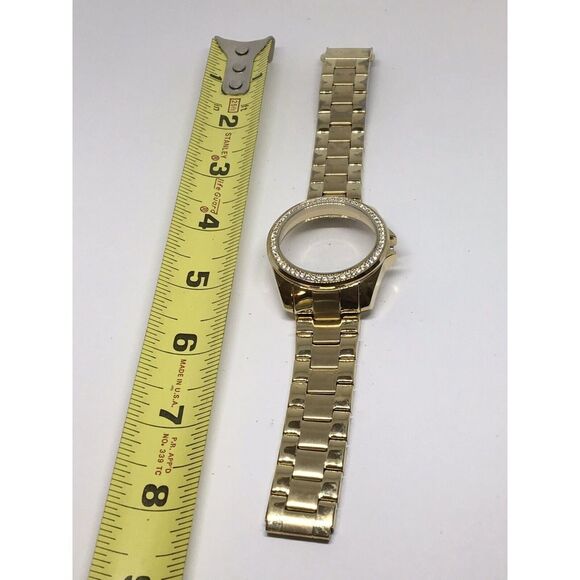 Authentic Fossil Watch Parts Links Case Band 18mm Stainless Steel Silver A679 - Picture 1 of 9